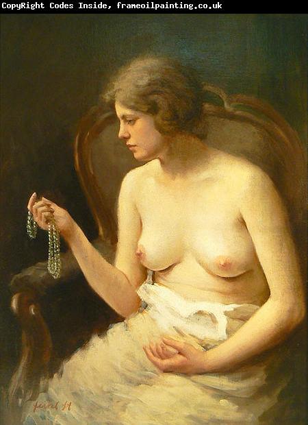 Stanislav Feikl Nude girl by Czech painter Stanislav Feikl,